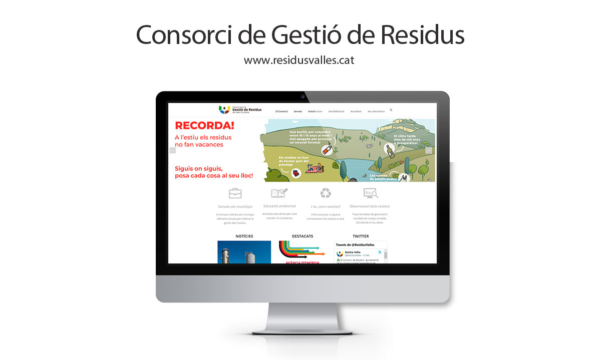 Disseny web Terrassa - residus-valles